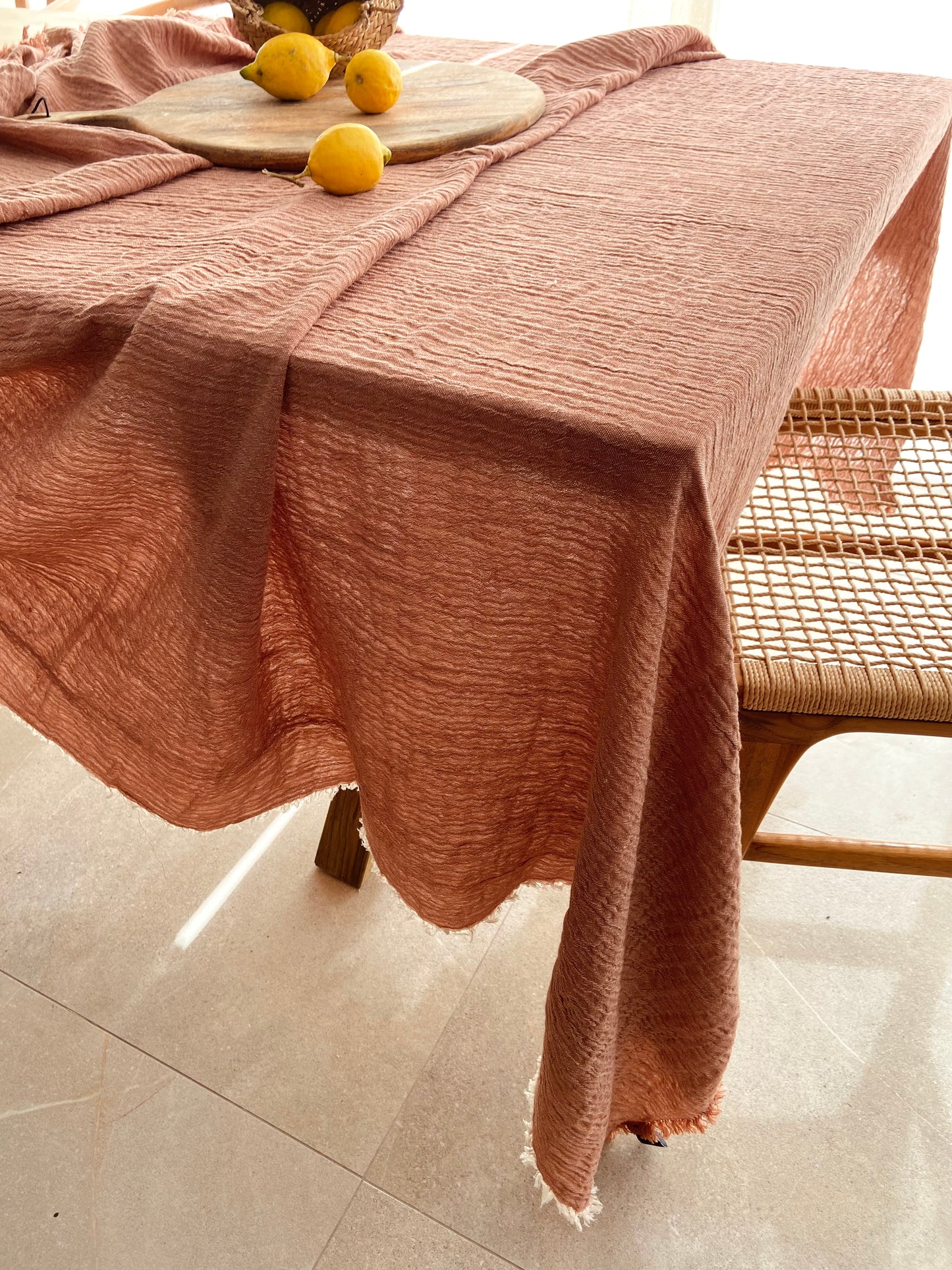 TABLECLOTH 160x200CM EARTH COLOR