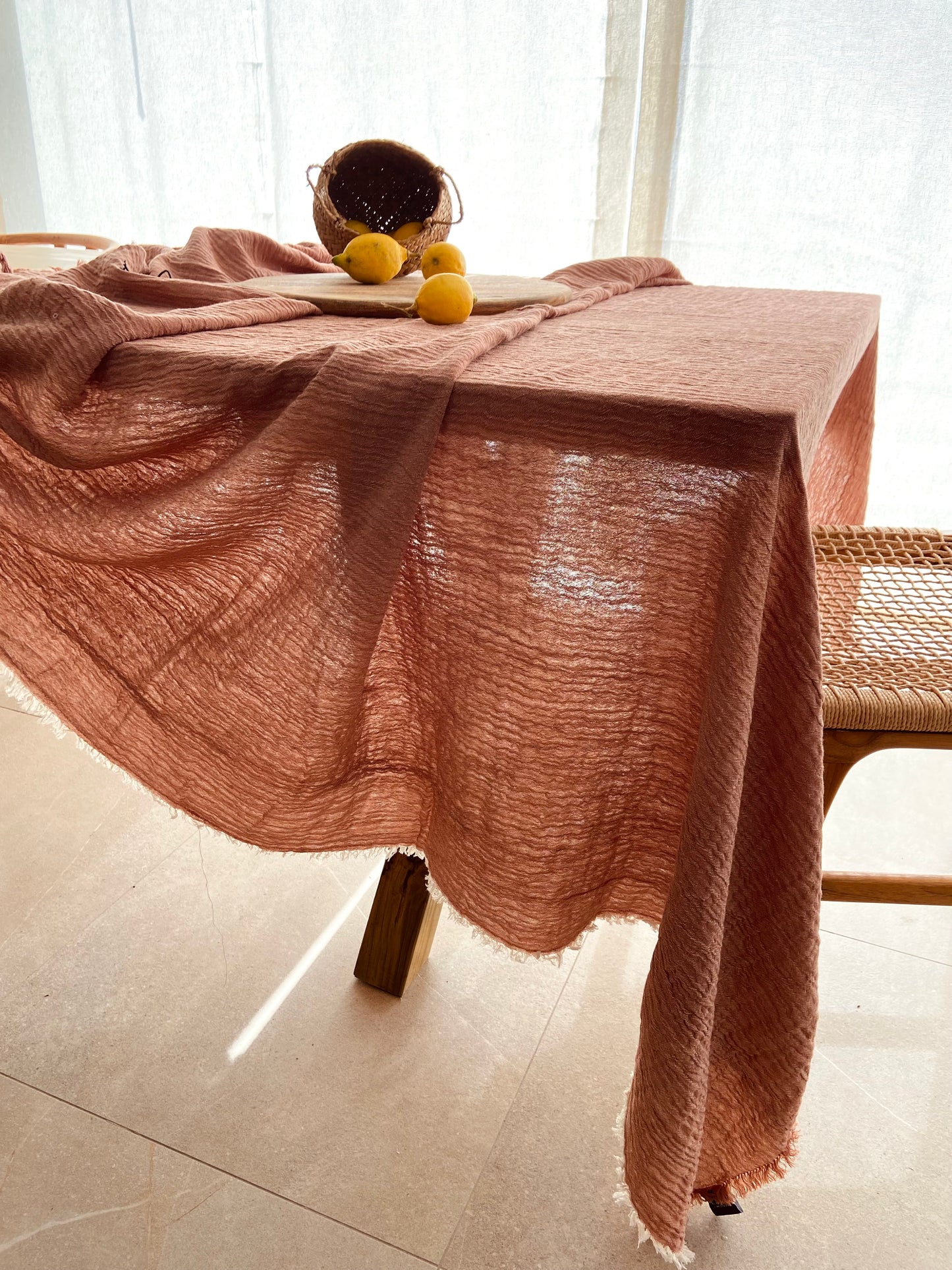 TABLECLOTH 160x200CM EARTH COLOR