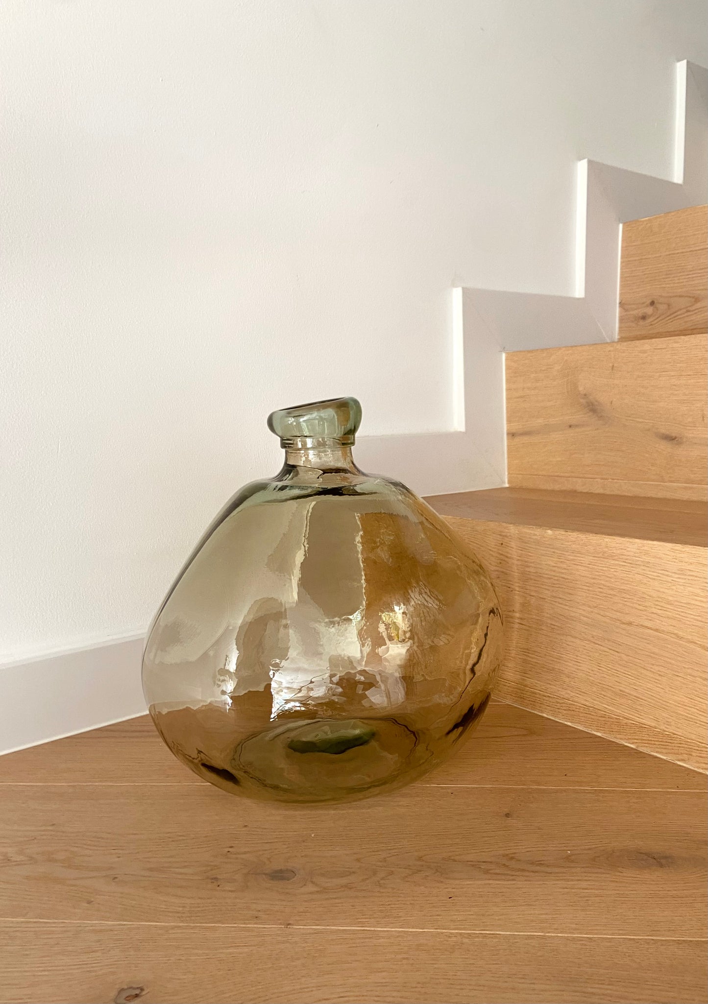 WATER GREEN GLASS VASE