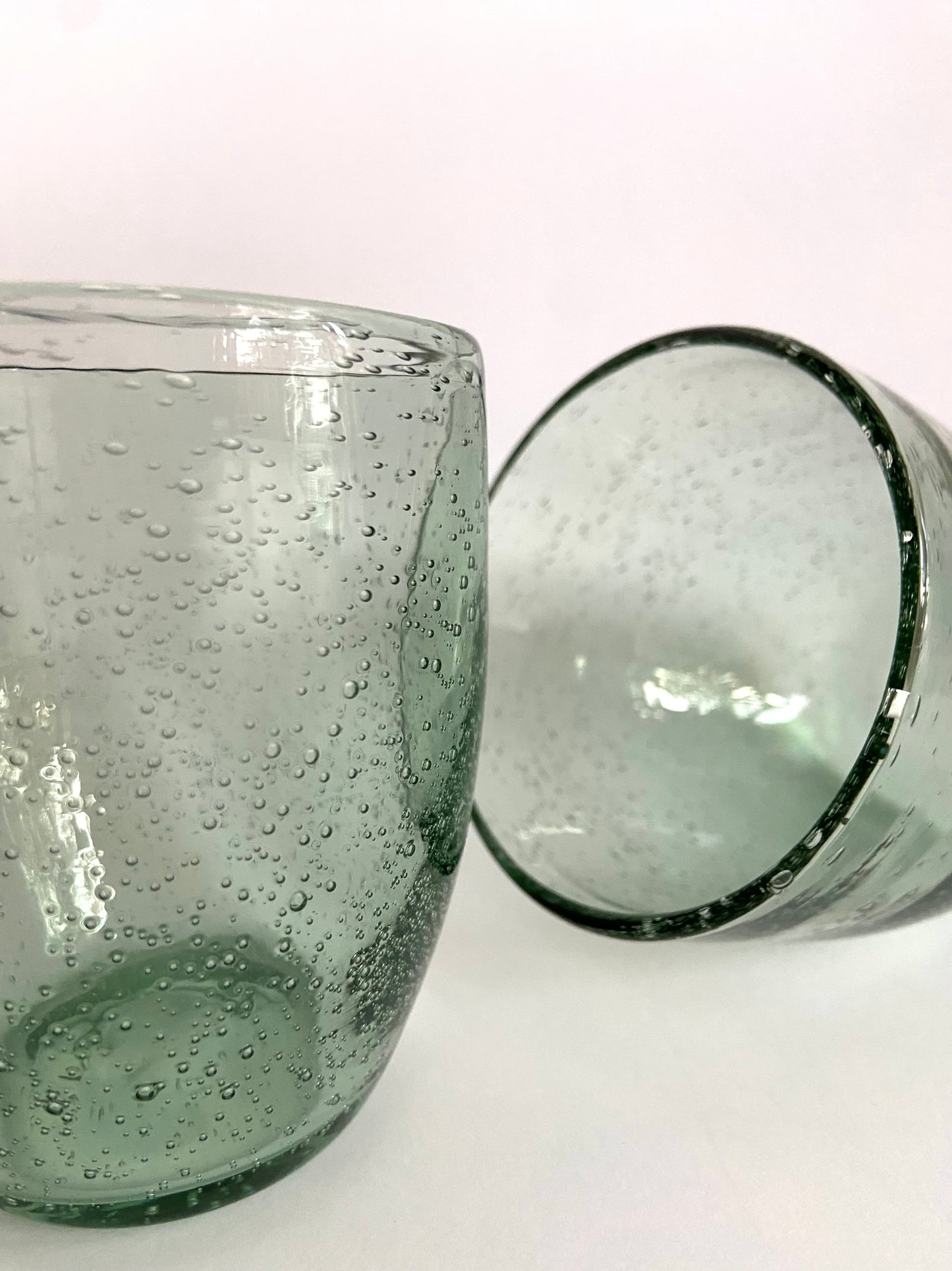 VASO BURBUJA VERDE AGUA