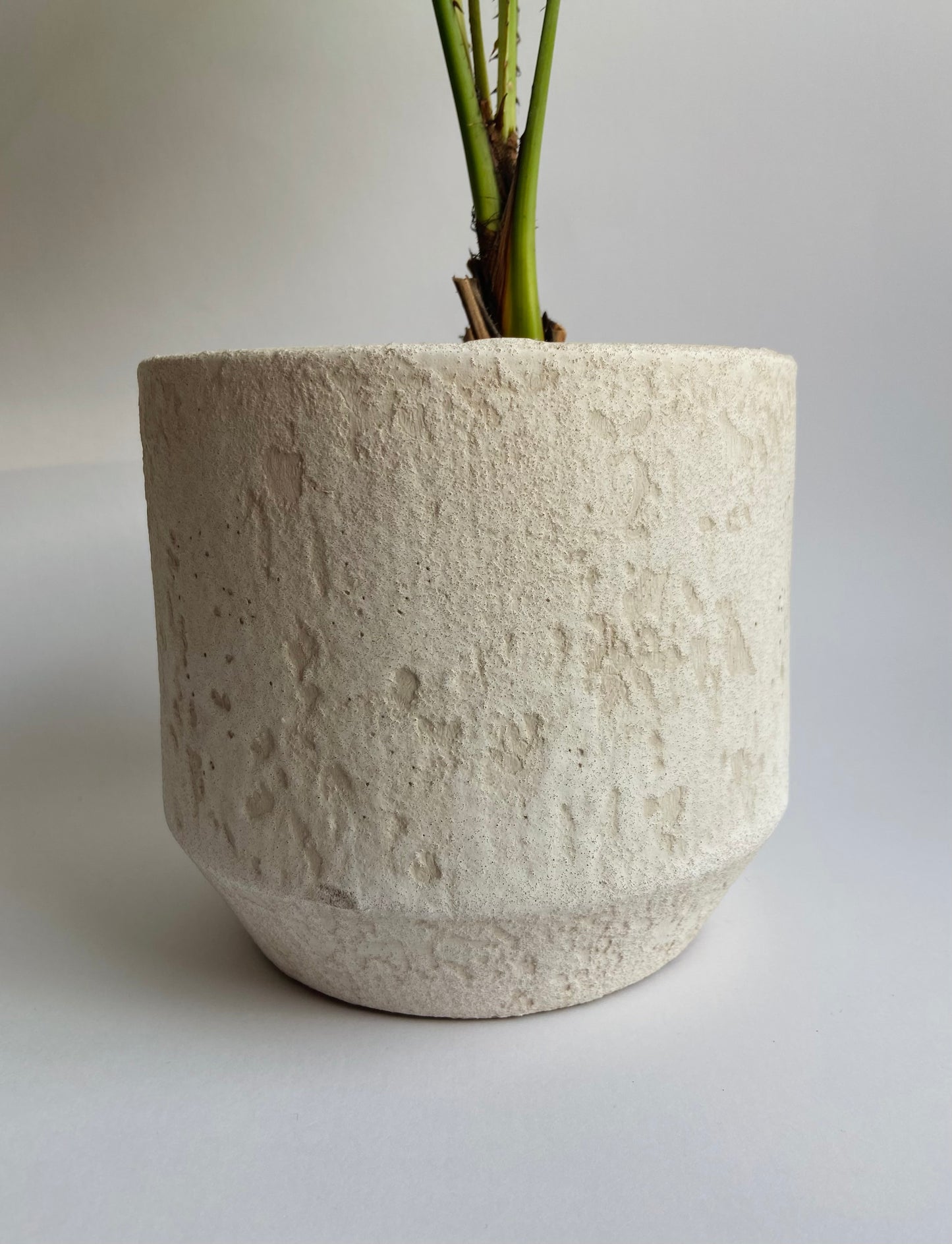 MACETA CERÁMICA BEIGE 16CM Y 20CM